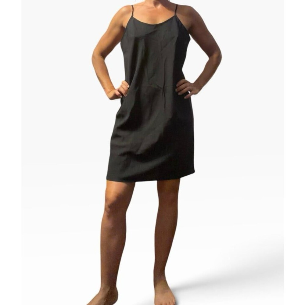 Nanette Lepore slip cami dress black adjustable straps small 2